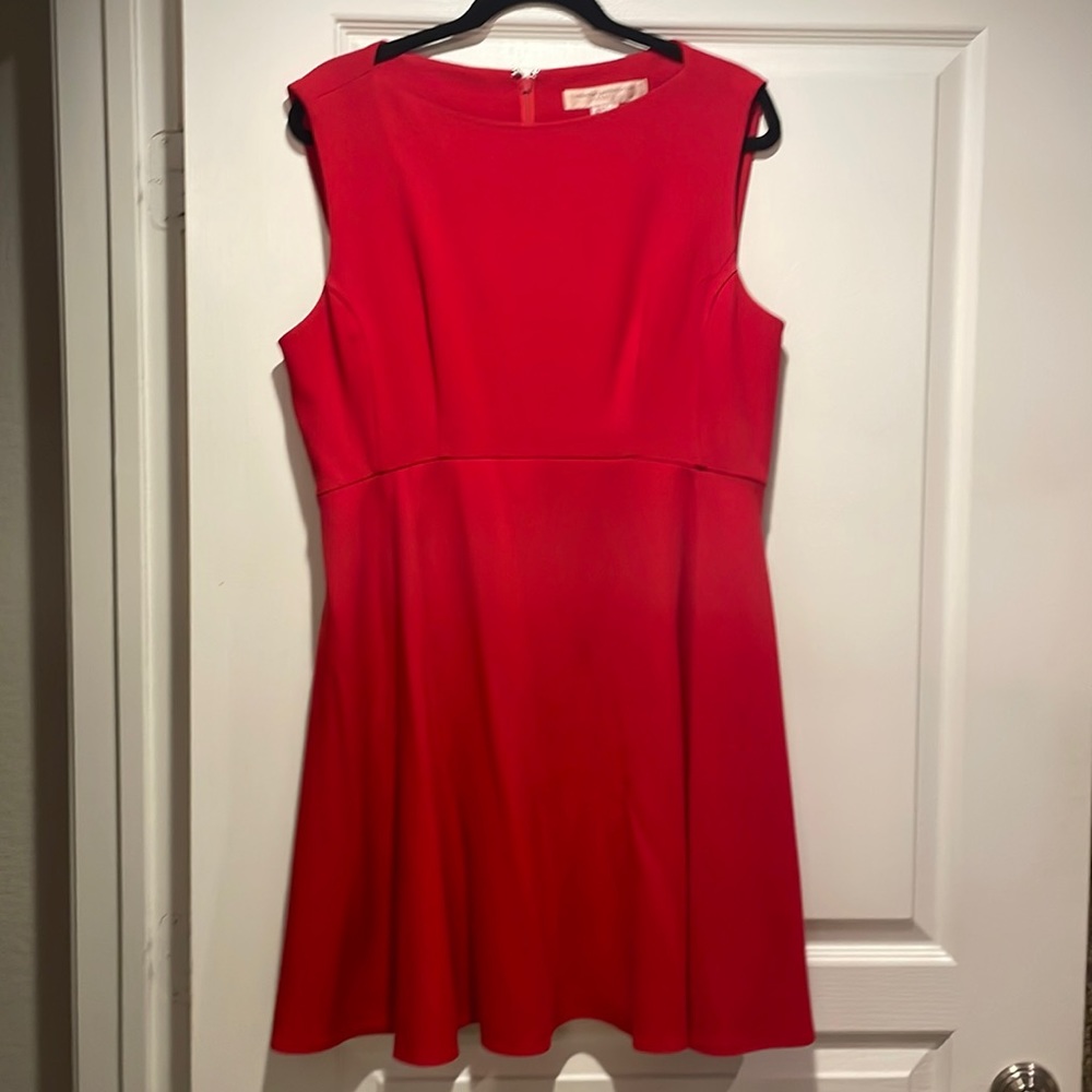 French Connection Red Sleeveless Dress